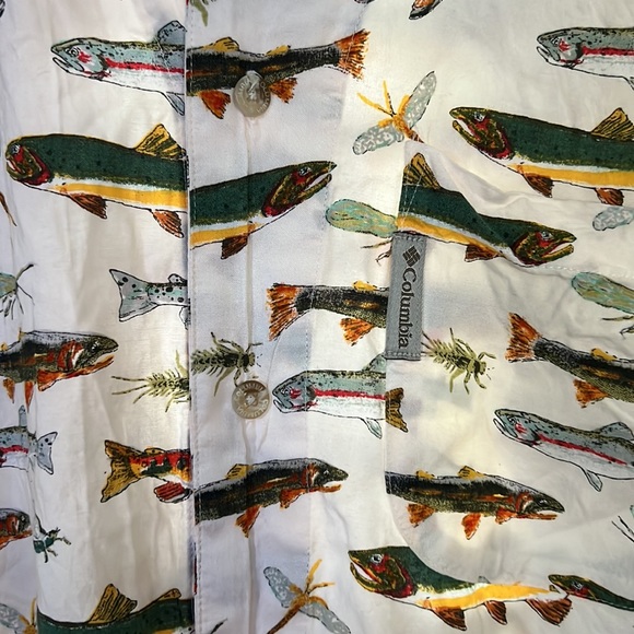 Columbia All over print Fish Shirt - Picture 3 of 4